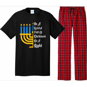 Hanukkah Menorah In A World Full Of Darkness Be A Light Pajama Set