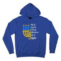 Hanukkah Menorah In A World Full Of Darkness Be A Light Hoodie