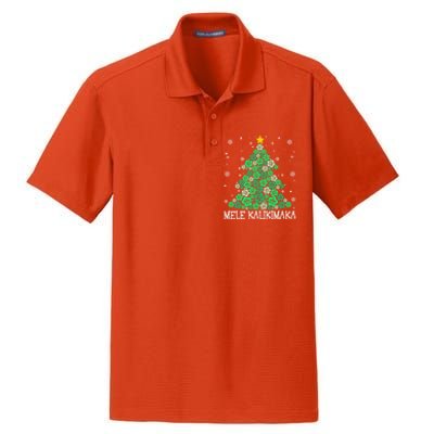 Hawaii Mele Kalikimaka Merry Christmas Hawaiian Xmas Tree Gift Dry Zone Grid Polo