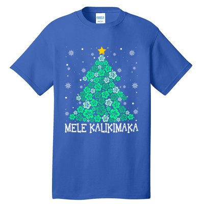 Hawaii Mele Kalikimaka Merry Christmas Hawaiian Xmas Tree Gift Tall T-Shirt