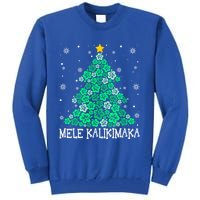 Hawaii Mele Kalikimaka Merry Christmas Hawaiian Xmas Tree Gift Tall Sweatshirt