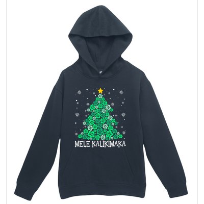 Hawaii Mele Kalikimaka Merry Christmas Hawaiian Xmas Tree Gift Urban Pullover Hoodie