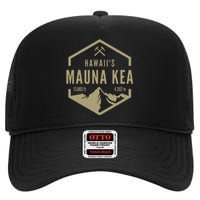 Hawaii Mauna Kea High Crown Mesh Back Trucker Hat