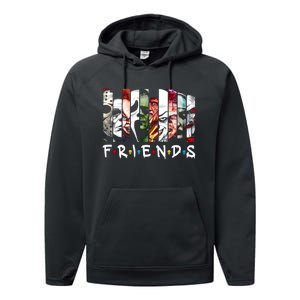 Horror Movie Killers Performance Fleece Hoodie