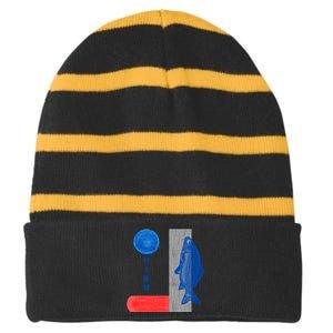 Haruki Murakami Kafka On The Shore Copy Striped Beanie with Solid Band