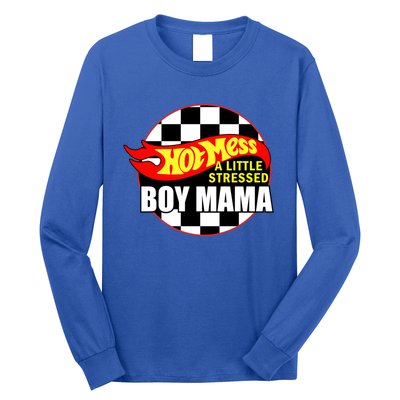 Hot Mess Little Stressed Mama Funny Mom Life Mom Of Meaningful Gift Long Sleeve Shirt