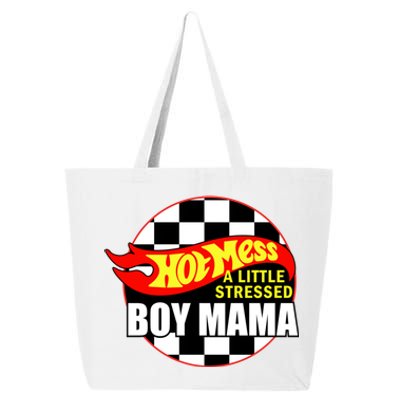 Hot Mess Little Stressed Mama Funny Mom Life Mom Of Meaningful Gift 25L Jumbo Tote