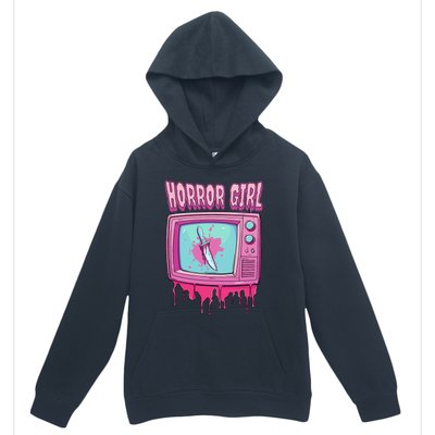 Horror Movie Lover Pastel Goth Slasher Pink Retro TV Scary Urban Pullover Hoodie