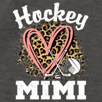 Hockey Mimi Leopard Heart Ice Hockey Grandma Great Gift Vector Backpack