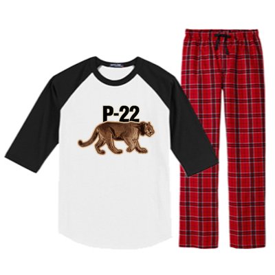 Hollywood Mountain Lion P22 Los Angeles Cougar Raglan Sleeve Pajama Set