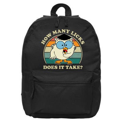 How Many Licks Does It Take Retro Sunset 16 in Basic Backpack