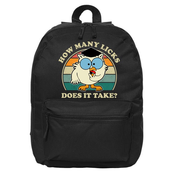 How Many Licks Does It Take Retro Sunset 16 in Basic Backpack