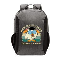 How Many Licks Does It Take Retro Sunset Vector Backpack