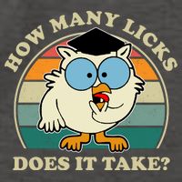 How Many Licks Does It Take Retro Sunset Vector Backpack