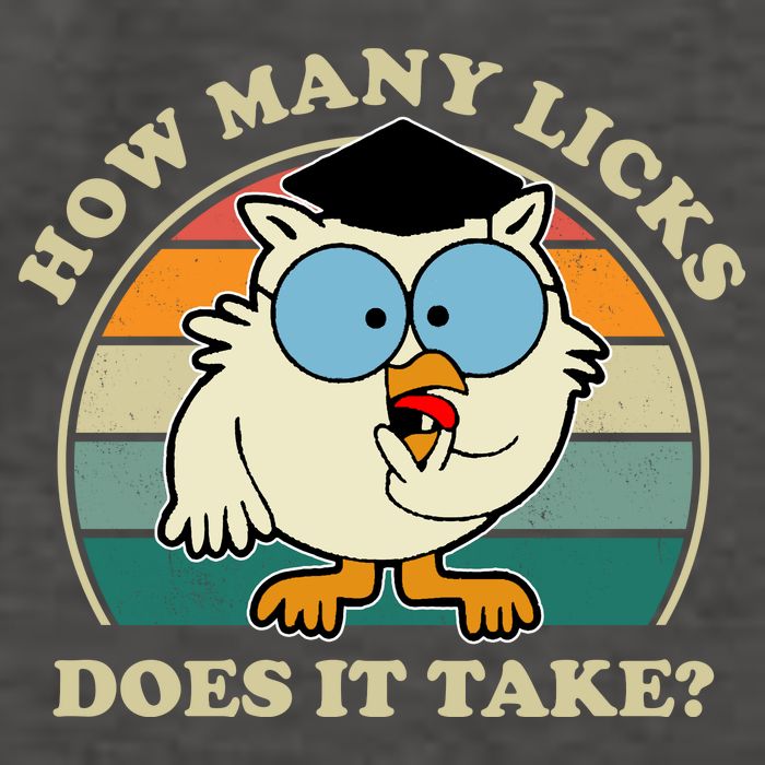 How Many Licks Does It Take Retro Sunset Vector Backpack