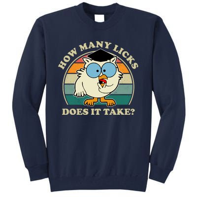 How Many Licks Does It Take Retro Sunset Tall Sweatshirt