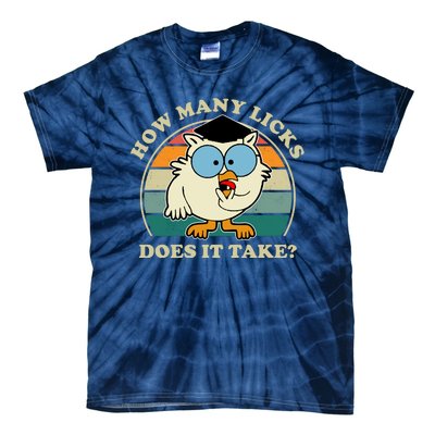 How Many Licks Does It Take Retro Sunset Tie-Dye T-Shirt