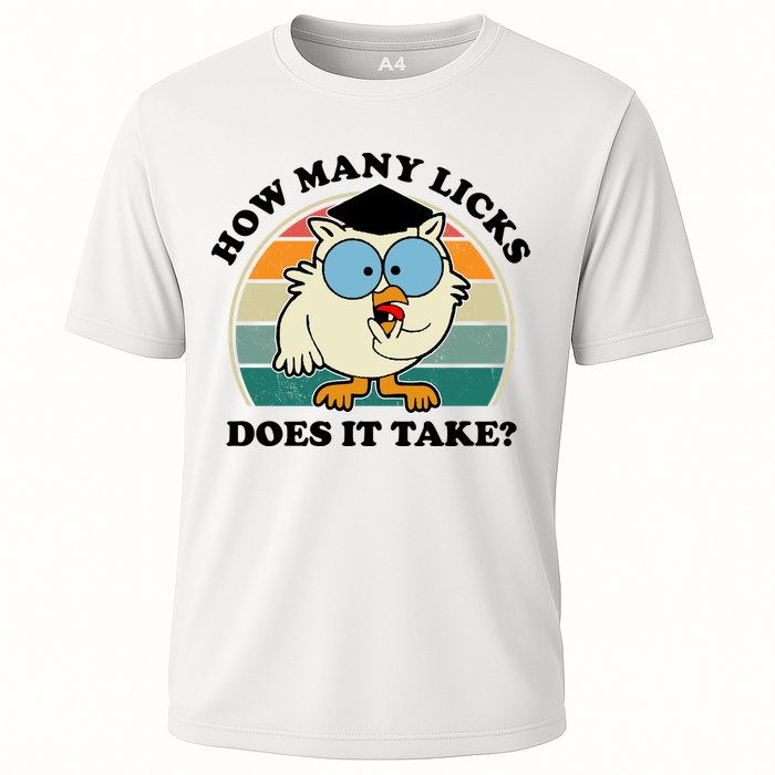 How Many Licks Does It Take Retro Sunset Performance Shirt