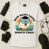 How Many Licks Does It Take Retro Sunset Performance Shirt