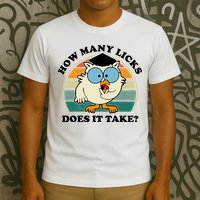 How Many Licks Does It Take Retro Sunset T-Shirt