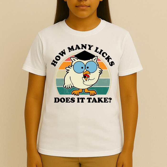 How Many Licks Does It Take Retro Sunset T-Shirt