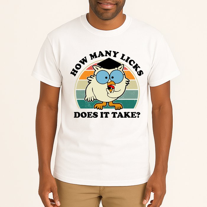 How Many Licks Does It Take Retro Sunset Tall T-Shirt