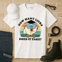 How Many Licks Does It Take Retro Sunset Tall T-Shirt