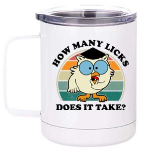 How Many Licks Does It Take Retro Sunset 12 oz Stainless Steel Tumbler Cup