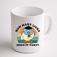 How Many Licks Does It Take Retro Sunset Coffee Mug