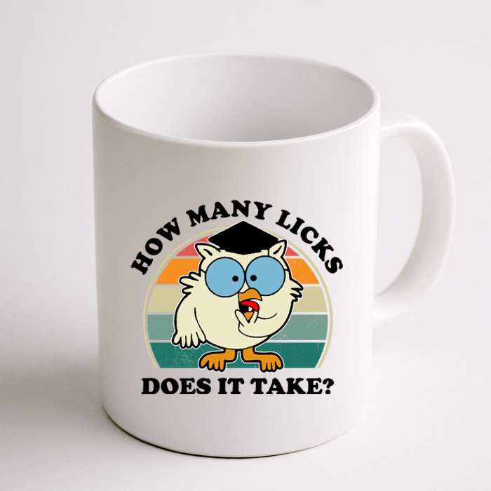 How Many Licks Does It Take Retro Sunset Coffee Mug