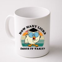 How Many Licks Does It Take Retro Sunset Coffee Mug