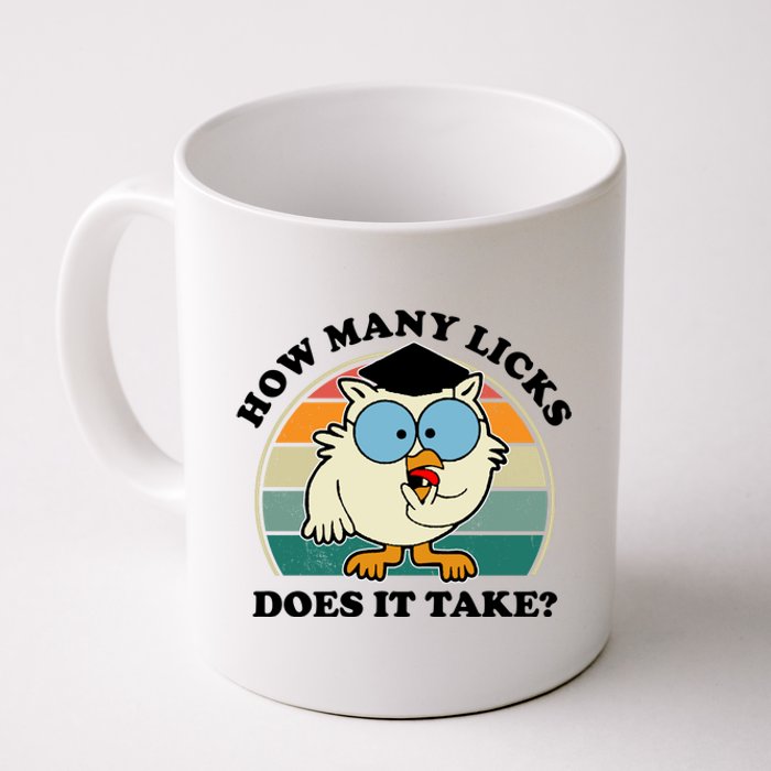 How Many Licks Does It Take Retro Sunset Coffee Mug