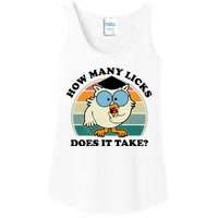 How Many Licks Does It Take Retro Sunset Ladies Essential Tank