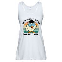 How Many Licks Does It Take Retro Sunset Ladies Essential Flowy Tank