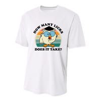 How Many Licks Does It Take Retro Sunset Youth Performance Sprint T-Shirt