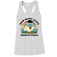 How Many Licks Does It Take Retro Sunset Women's Racerback Tank