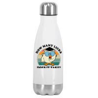 How Many Licks Does It Take Retro Sunset Stainless Steel Insulated Water Bottle