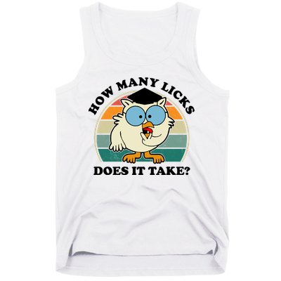 How Many Licks Does It Take Retro Sunset Tank Top