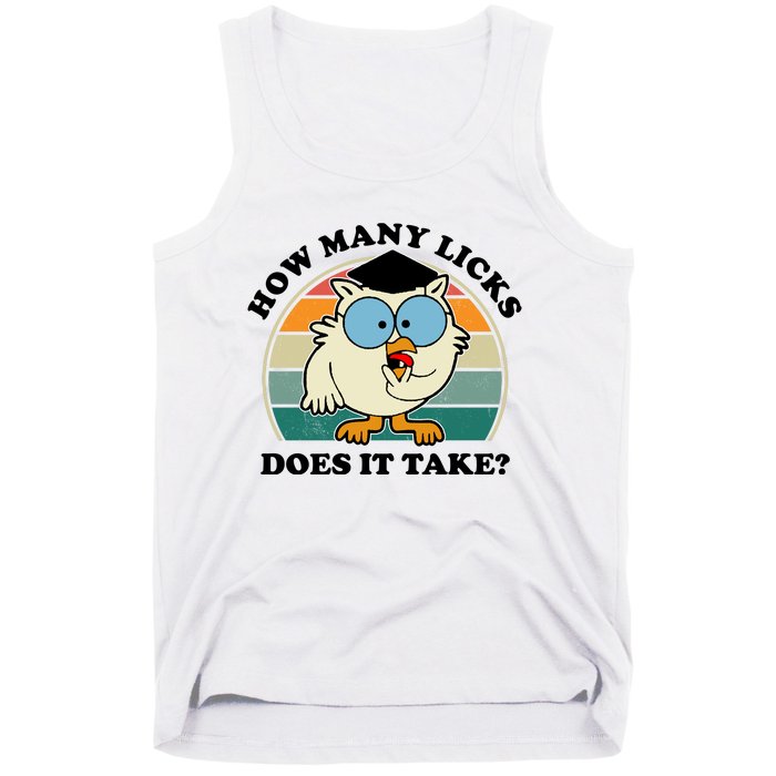 How Many Licks Does It Take Retro Sunset Tank Top