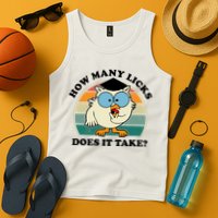 How Many Licks Does It Take Retro Sunset Tank Top