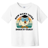 How Many Licks Does It Take Retro Sunset Toddler T-Shirt