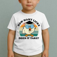 How Many Licks Does It Take Retro Sunset Toddler T-Shirt
