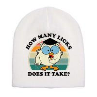 How Many Licks Does It Take Retro Sunset Short Acrylic Beanie