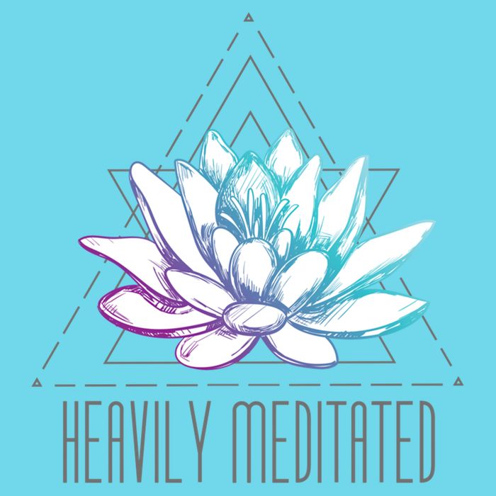Heavily Meditated Lotus Minimalist Meditation Spiritual Gift Long Sleeve Shirt