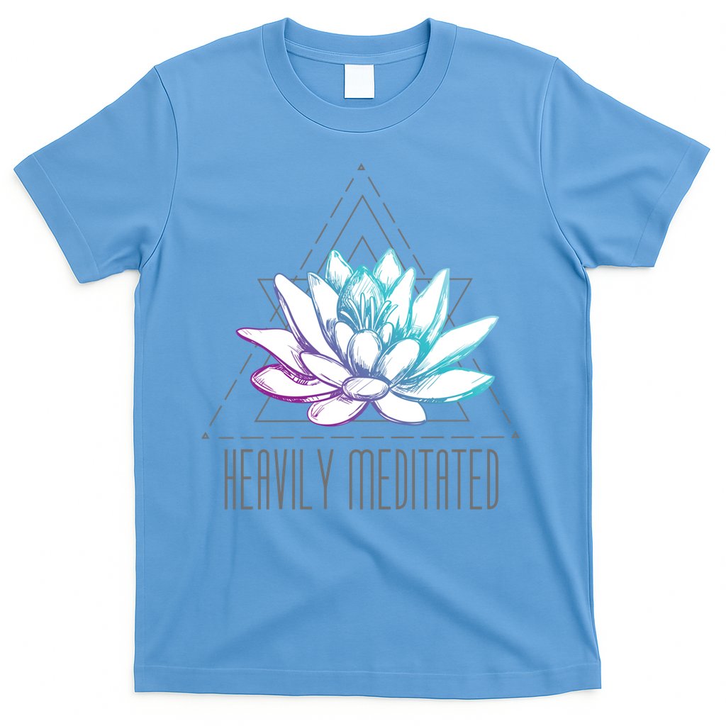 Heavily Meditated Lotus Minimalist Meditation Spiritual Gift T-Shirt