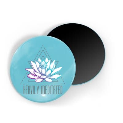 Heavily Meditated Lotus Minimalist Meditation Spiritual Gift Magnet
