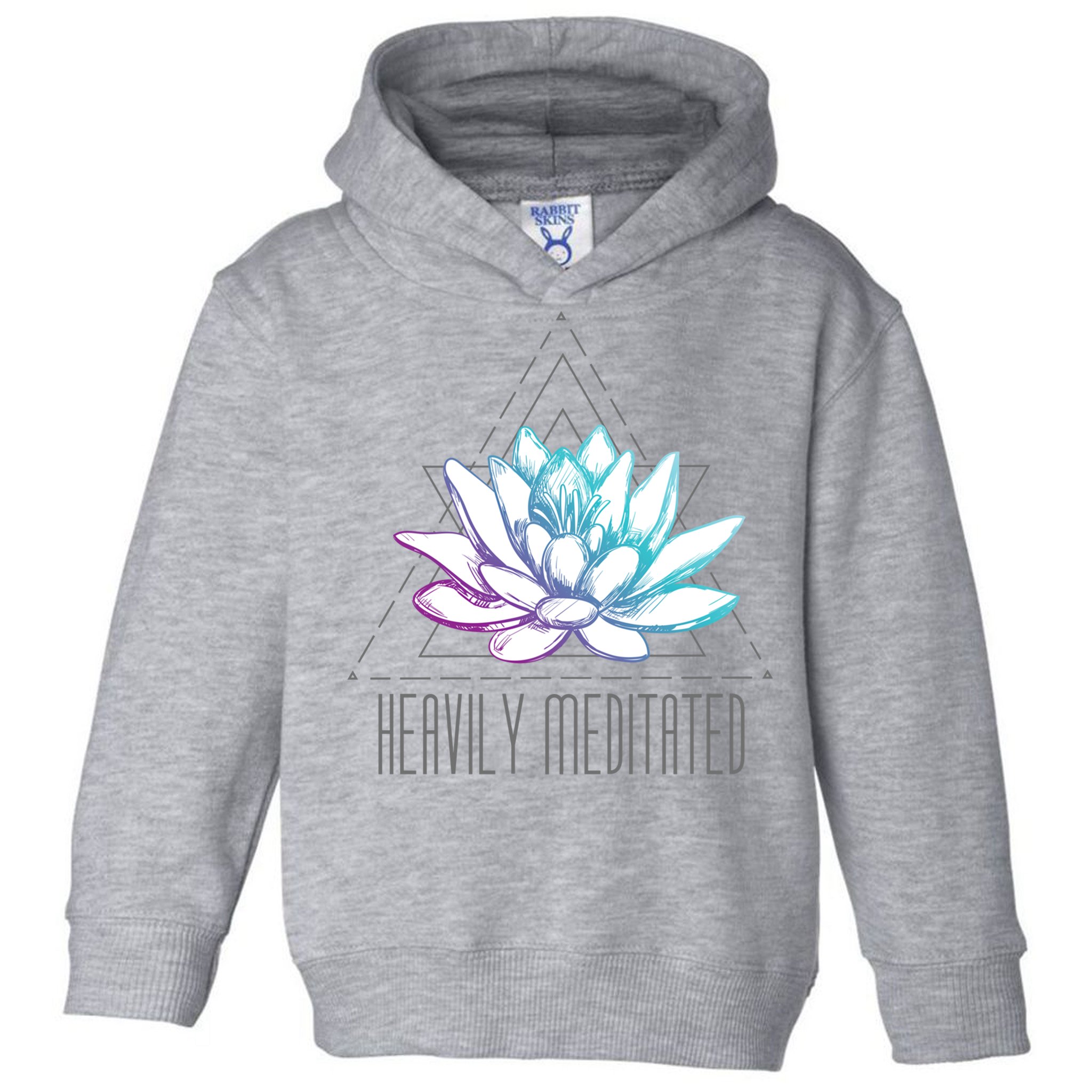 Heavily Meditated Lotus Minimalist Meditation Spiritual Gift Toddler Hoodie