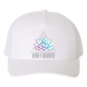 Heavily Meditated Lotus Minimalist Meditation Spiritual Gift Yupoong Adult 5-Panel Trucker Hat