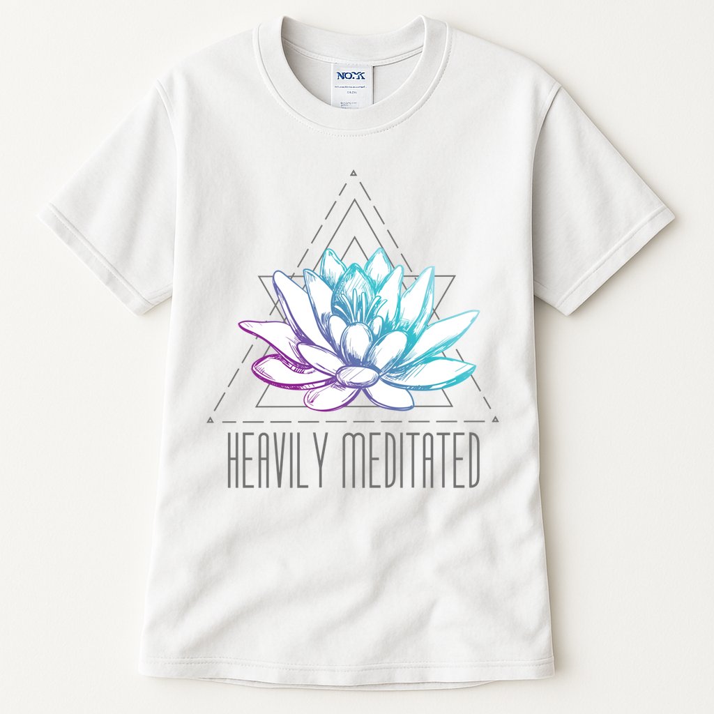 Heavily Meditated Lotus Minimalist Meditation Spiritual Gift Tall T-Shirt