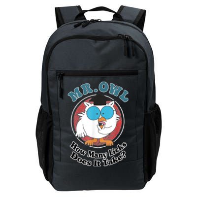 How Many Licks Does It Take Funny Owl Sarcastic Daily Commute Backpack